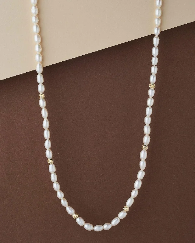 Bohemian-style necklaces and pendants with feathers, beads, and rustic elements -Elegant White Pearl Necklace