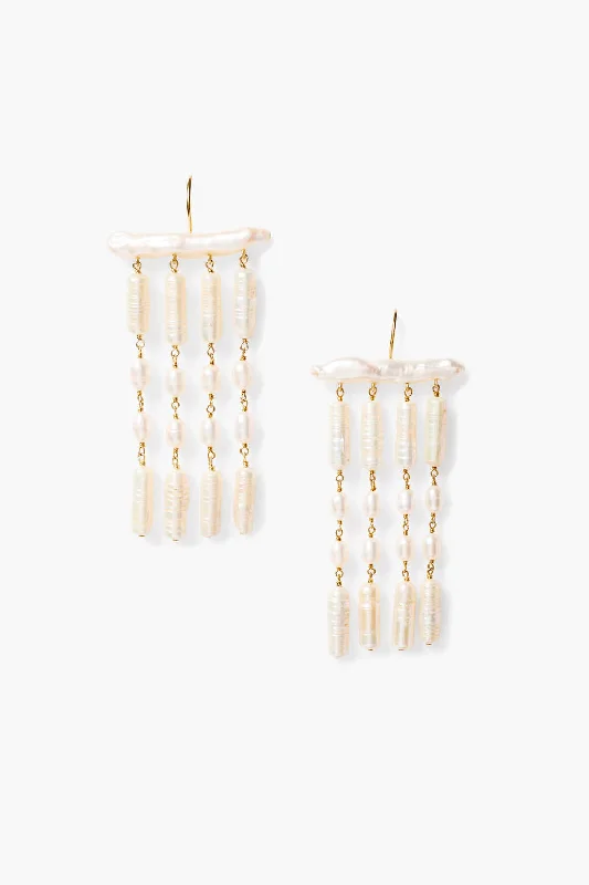 Twisted Drop Earrings for Stylish-Amaya Drop Earrings Pearl