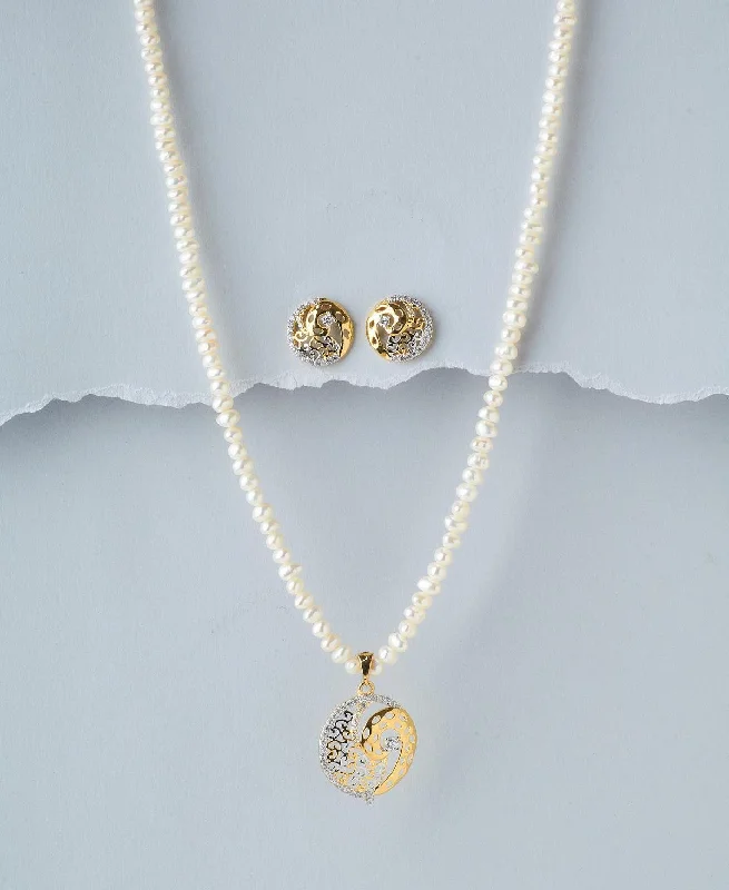 Infinity symbol necklaces and pendants for representing eternity and endless love -Beautiful Pearl Necklace Set