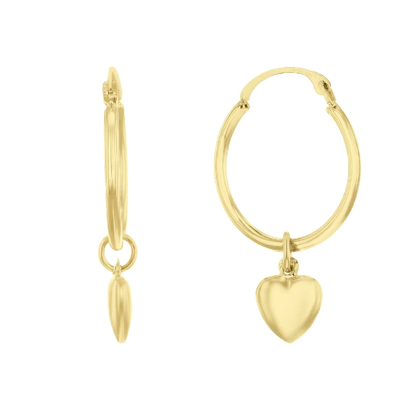 Square Drop Earrings for Modern-Bubble Heart Drop Earrings