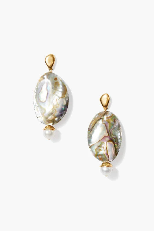 Vintage-Inspired Drop Earrings for Retro-Damaris Drop Earrings Abalone