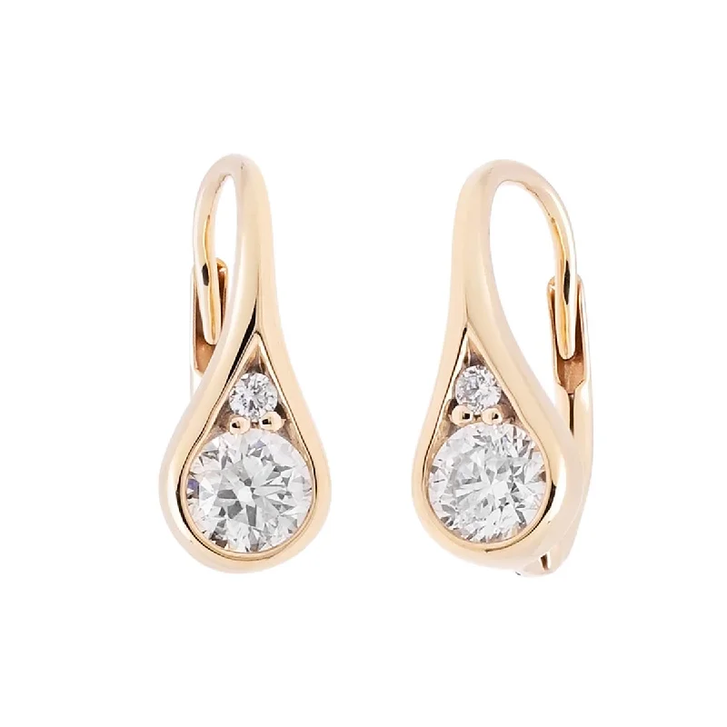 Simple Drop Earrings for Subtle-Diamond Drop Earrings in 14kt Yellow Gold (5/8ct tw)