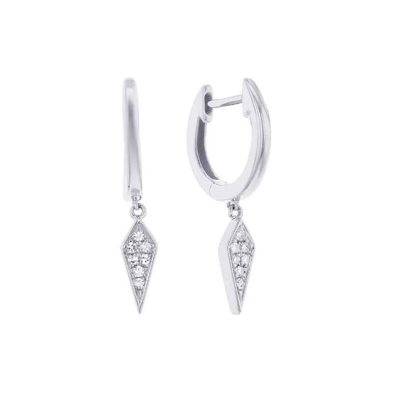 Sophisticated Drop Earrings for Elegant-Diamond Kite Drop Earrings