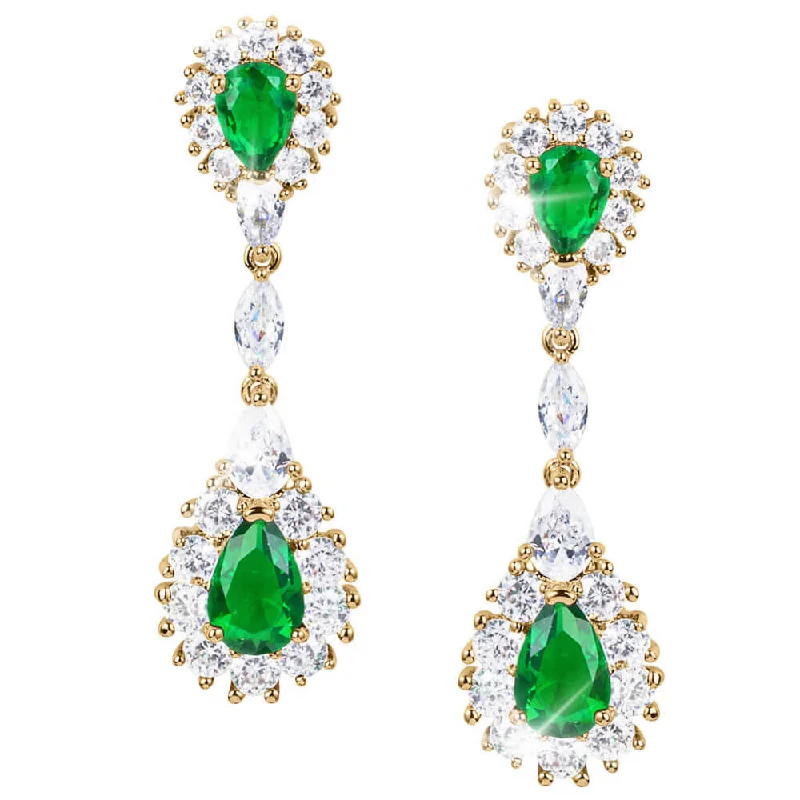 Wedding Drop Earrings for Bridal-Divine Teardrop Earrings