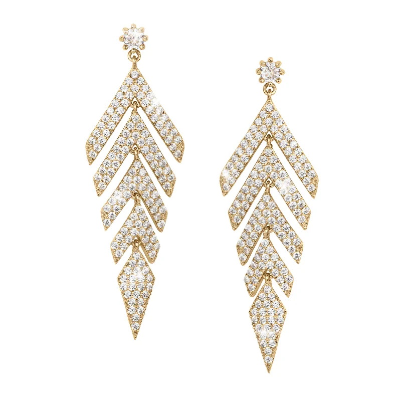 Woven Drop Earrings for Artistic-Golden Vortex Drop Earrings