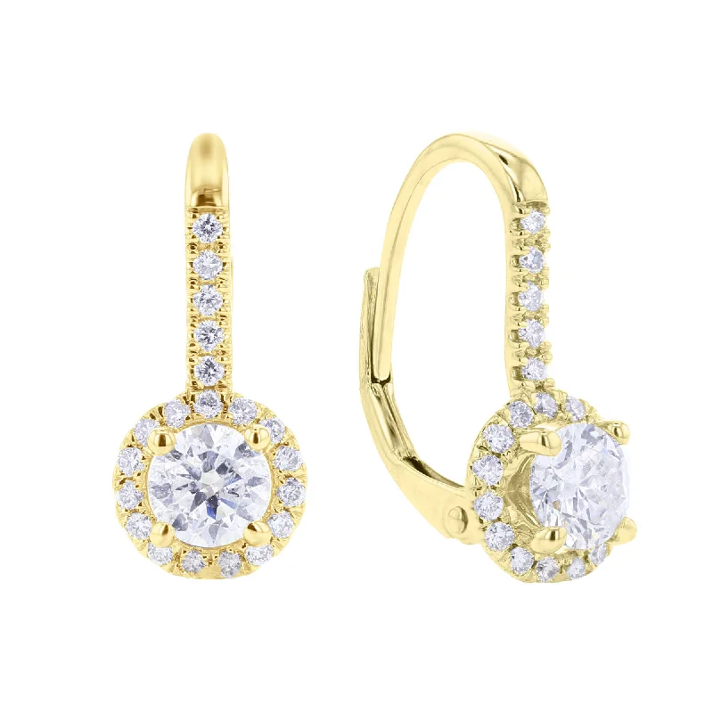 Embellished Drop Earrings for Fancy-Luna Diamond Drop Earrings