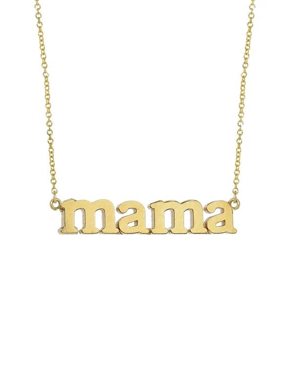 Butterfly pendant necklaces for women with delicate designs for nature-inspired style -Mama Yellow Gold Necklace