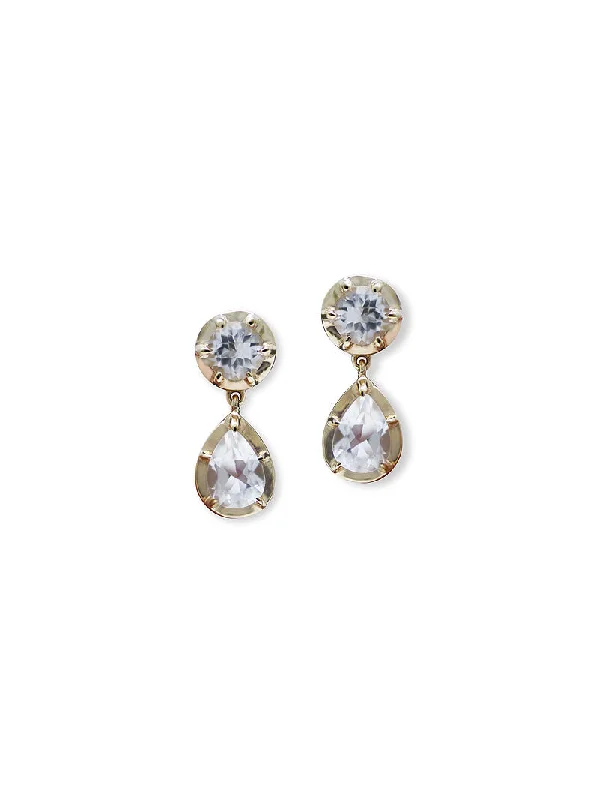 Aquamarine Drop Earrings for Calm-Mélia Drop Earrings