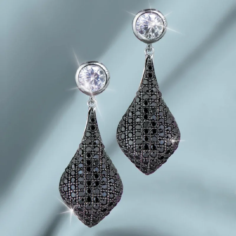 Beach Drop Earrings for Relaxed-Micro Pave Drop Earrings