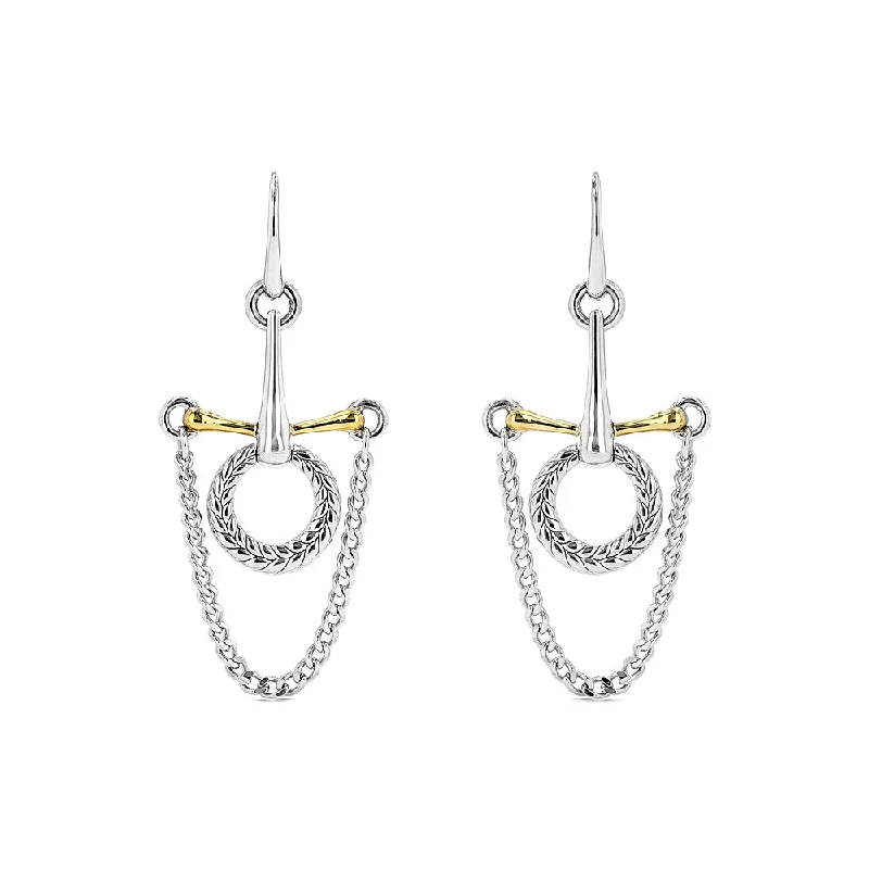 Mysterious Drop Earrings for Intriguing-Vienna Bit Chandelier Drop Earrings with 18K Gold