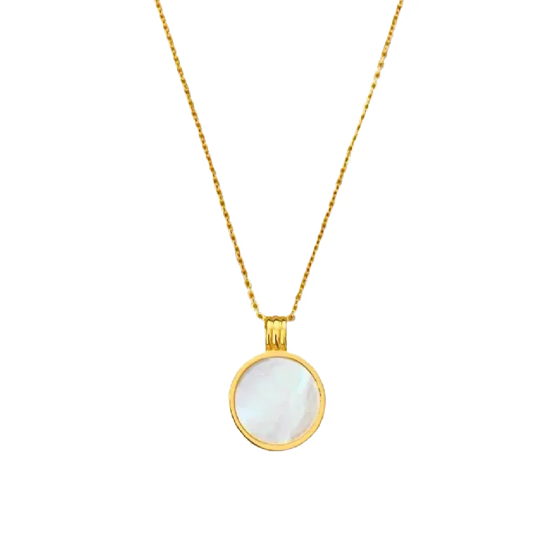 Elegant diamond pendant necklaces for formal occasions or weddings with timeless beauty -DOUBLE SIDED Pearl Necklace