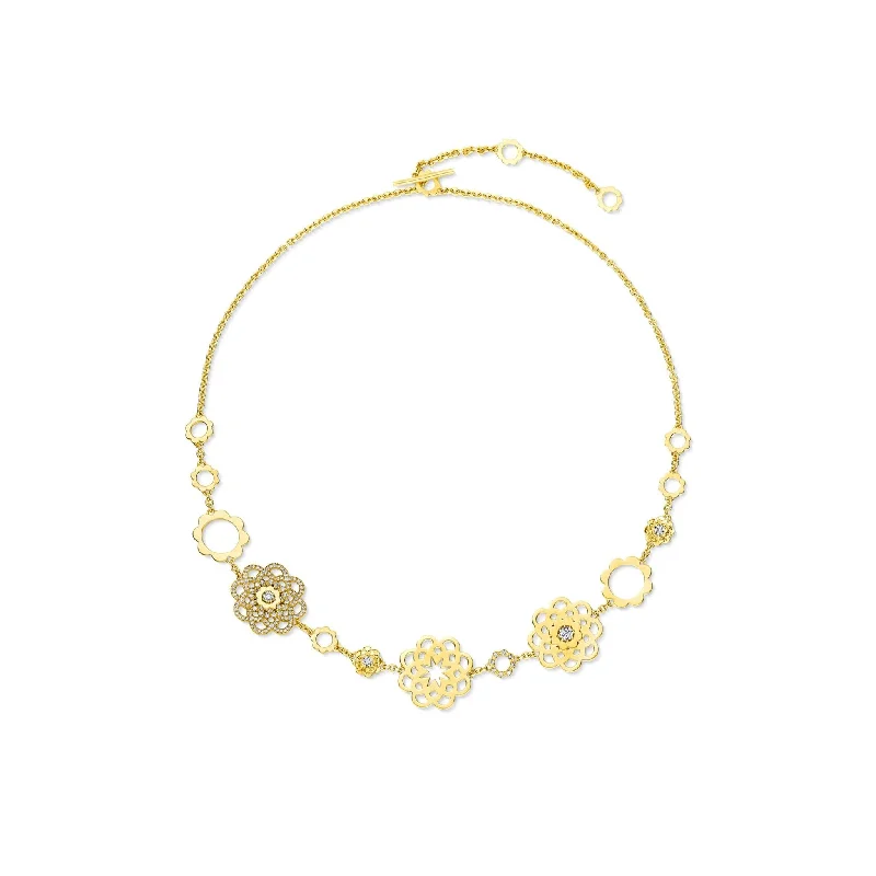 Delicate gold pendant necklaces for a subtle, refined, and elegant accessory -BLOOM Choker Necklace