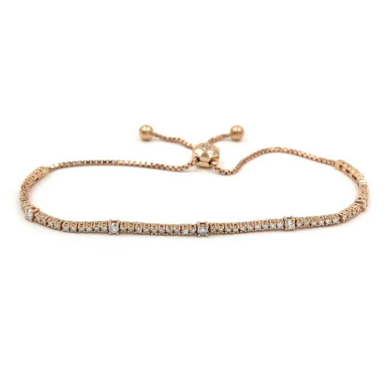 Budget bracelets and bangles under fifteen dollars -Adjustable Diamond Tennis Bracelet