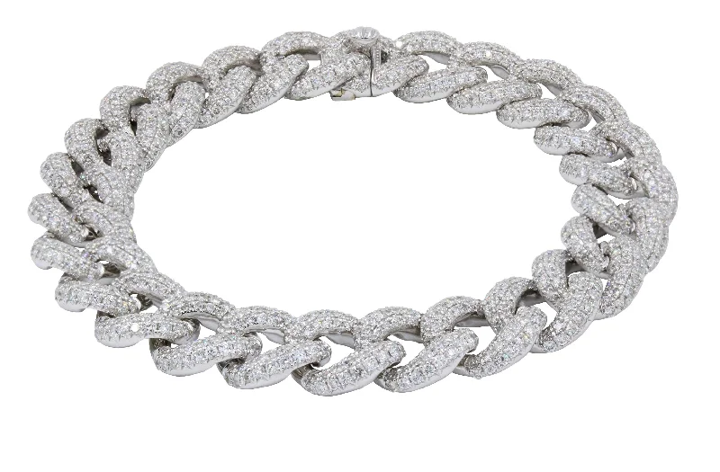 Bracelets and bangles perfect for daily light wear -Curb Style Diamond Bracelet