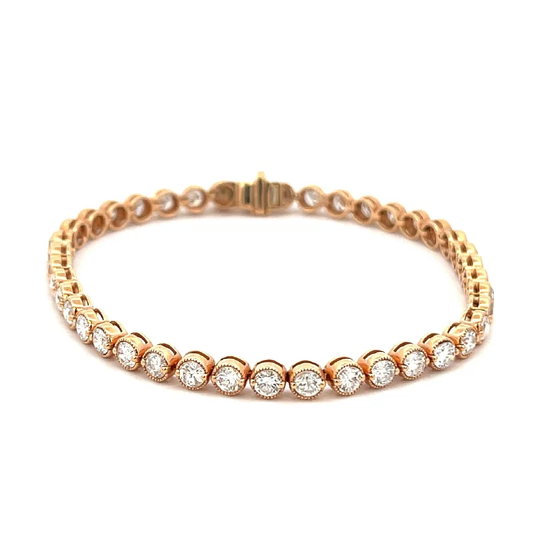 Bracelets and bangles with retro stone settings -Diamond Tennis Bracelet