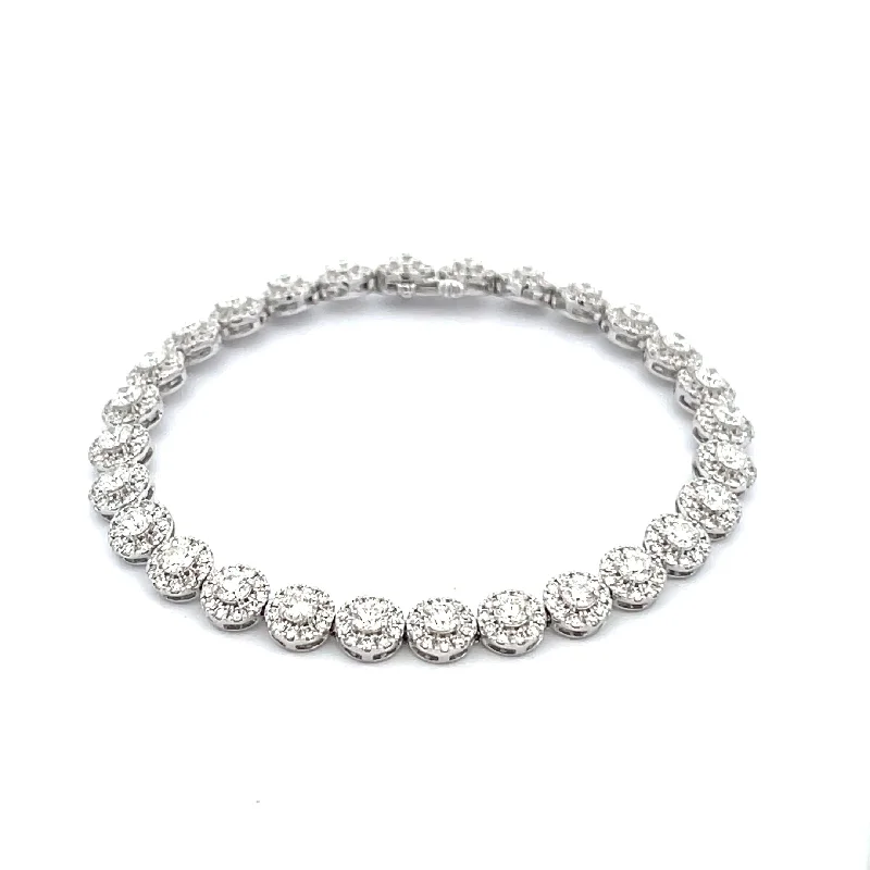 Bracelets and bangles inspired by vintage stone glam -Diamond Tennis Bracelet