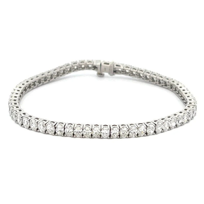 Rough bracelets and bangles with raw stone beauty -Diamond Tennis Bracelet