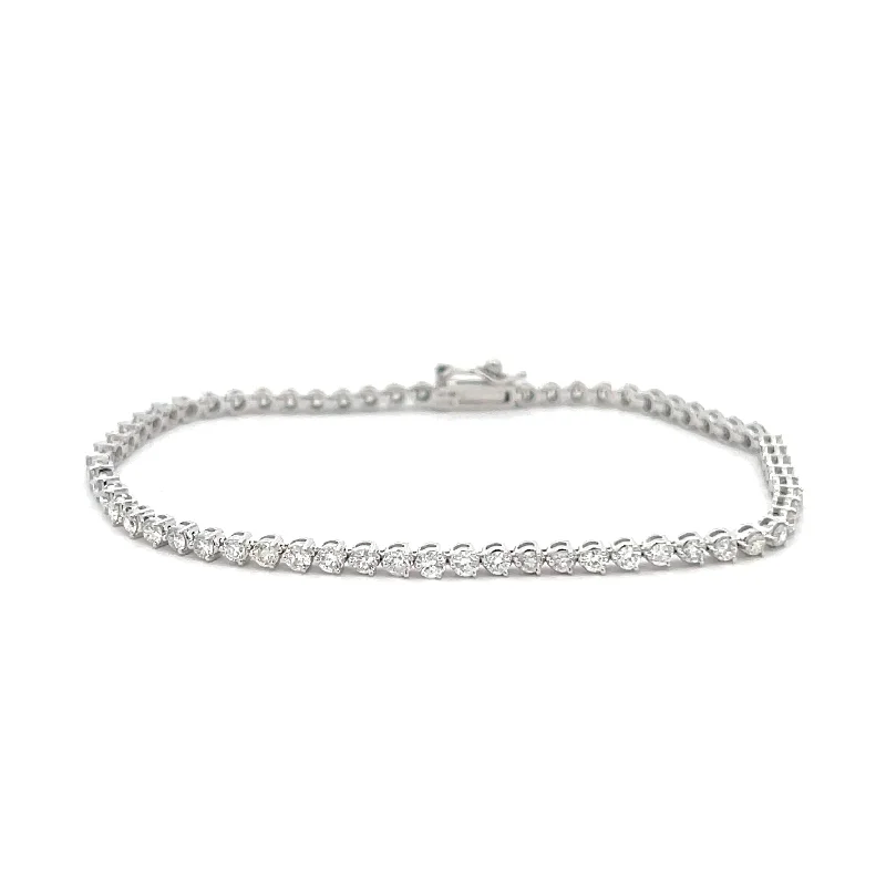 Bracelets and bangles featuring sunstone for warm shine -Diamond Tennis Bracelet