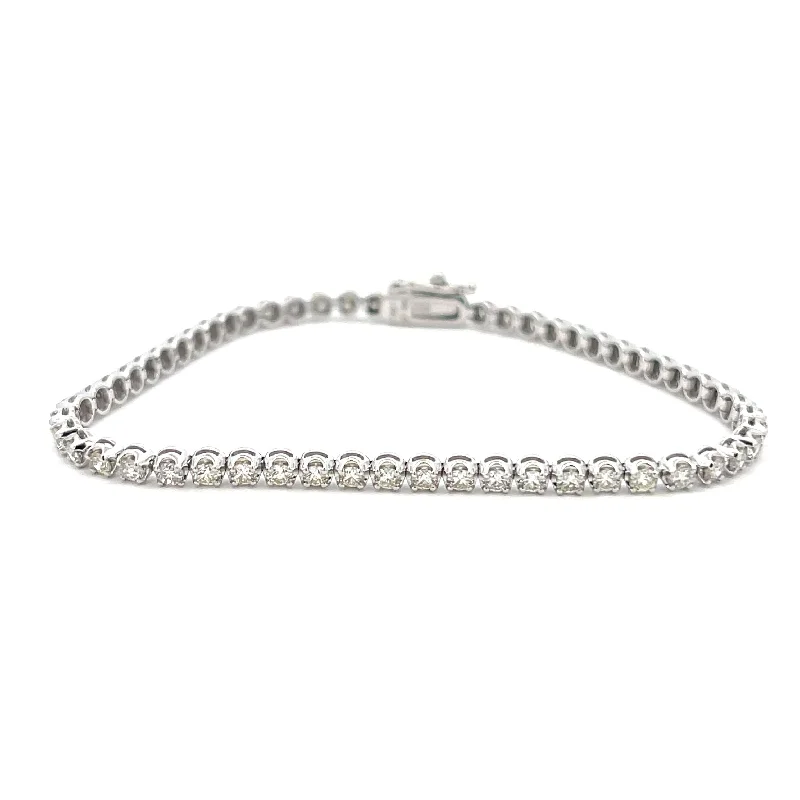 Sharp bracelets and bangles for modern wrist elegance -Diamond Tennis Bracelet