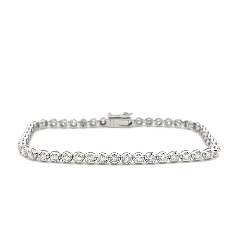 Airy bracelets and bangles for all-day wrist ease -Diamond Tennis Bracelet