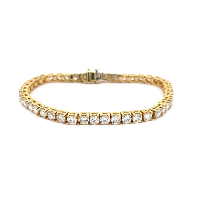 Free-spirit bracelets and bangles with earthy gems -Diamond Tennis Bracelet