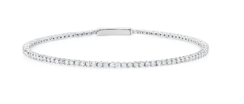 Wild bracelets and bangles with raw stone beauty -Flex Bracelet Finished in Pure Platinum