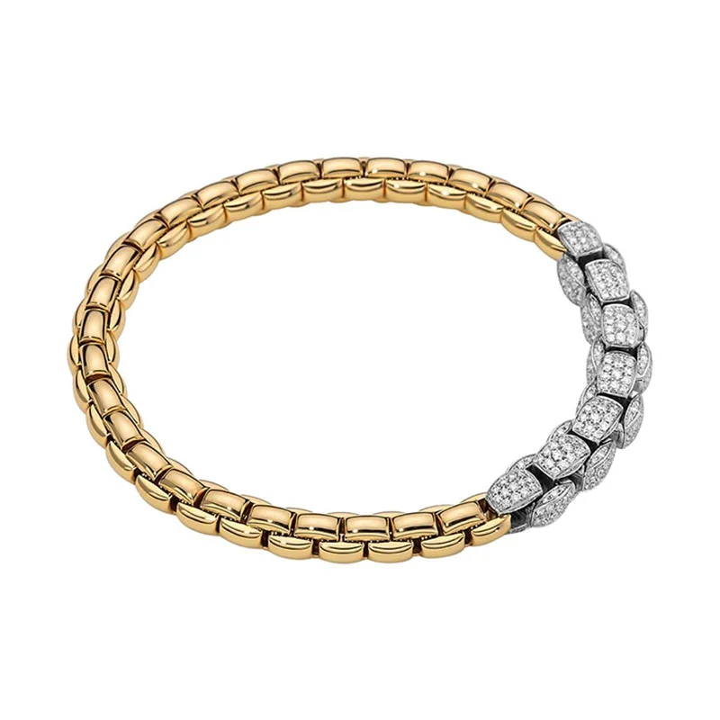 Gem-packed bracelets and bangles for colorful dazzle -Fope EKA Diamond Bracelet