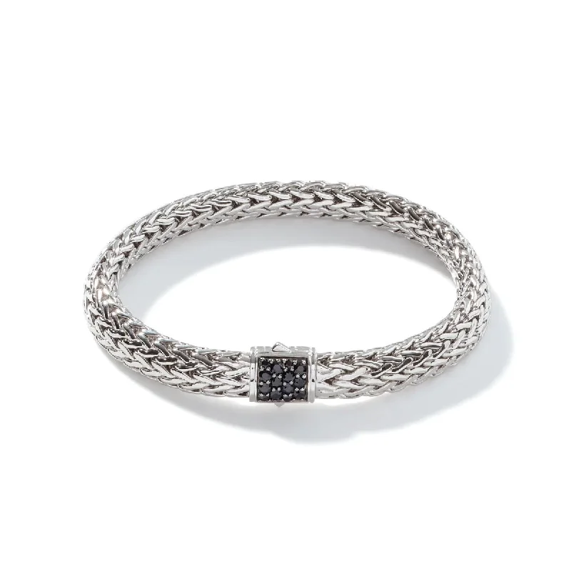 Clear bracelets and bangles with quartz stone elegance -John Hardy Icon Pavé Bracelet