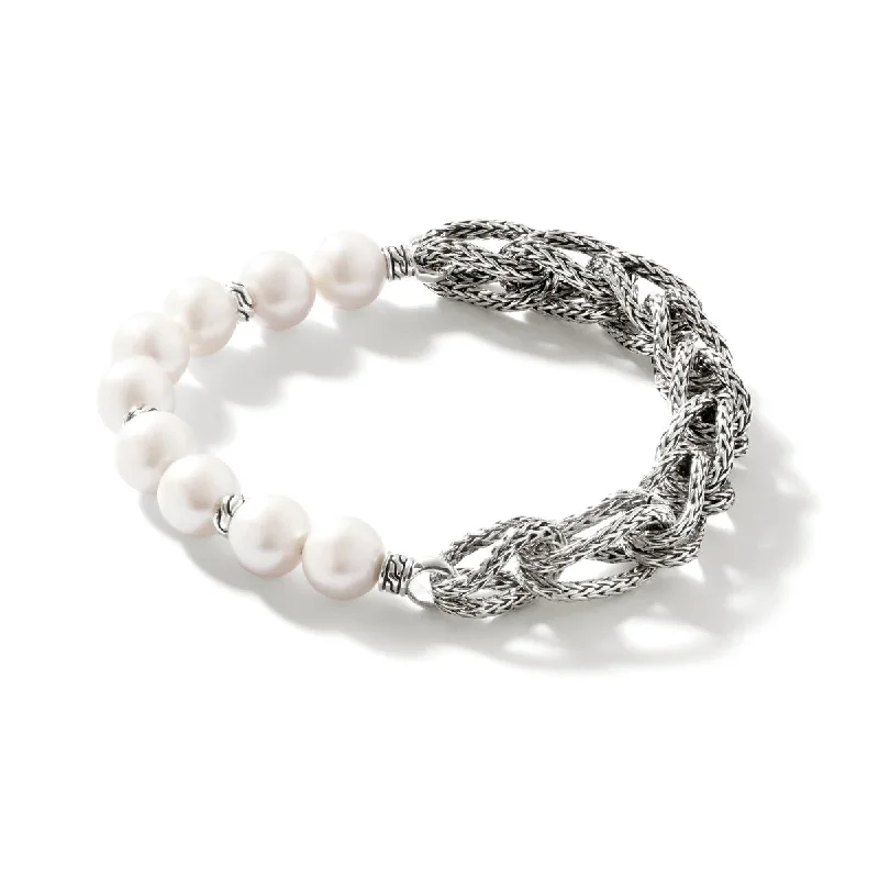 Silver bracelets and bangles for affordable wrist chic -John Hardy Asli Pearl Bracelet