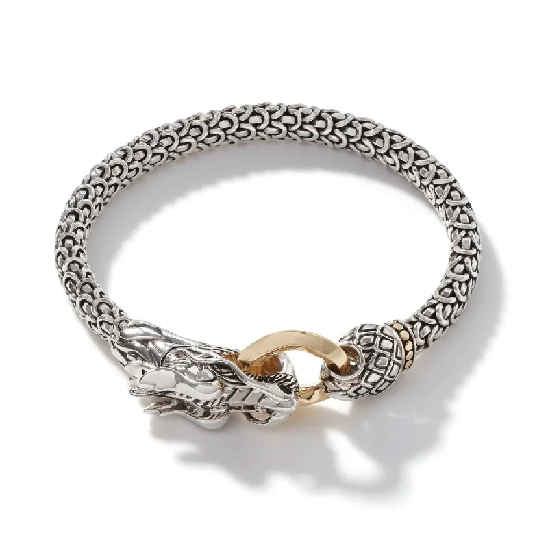 Bracelets and bangles with pave gems for sparkle -John Hardy Naga Bracelet