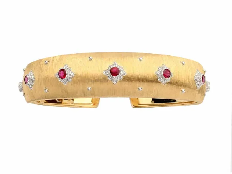 Bracelets and bangles perfect for winter with gems -Macri Cuff Bracelet