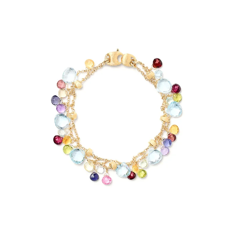 Gem-packed bracelets and bangles for colorful dazzle -Marco Bicego Paradise Two Strand Gemstone Bracelet with Topaz Accents