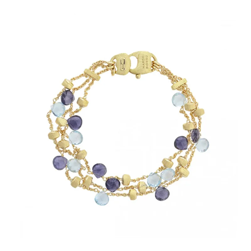 Stretch bracelets and bangles for easy wrist fit -Marco Bicego Paradise Three-Strand Bracelet