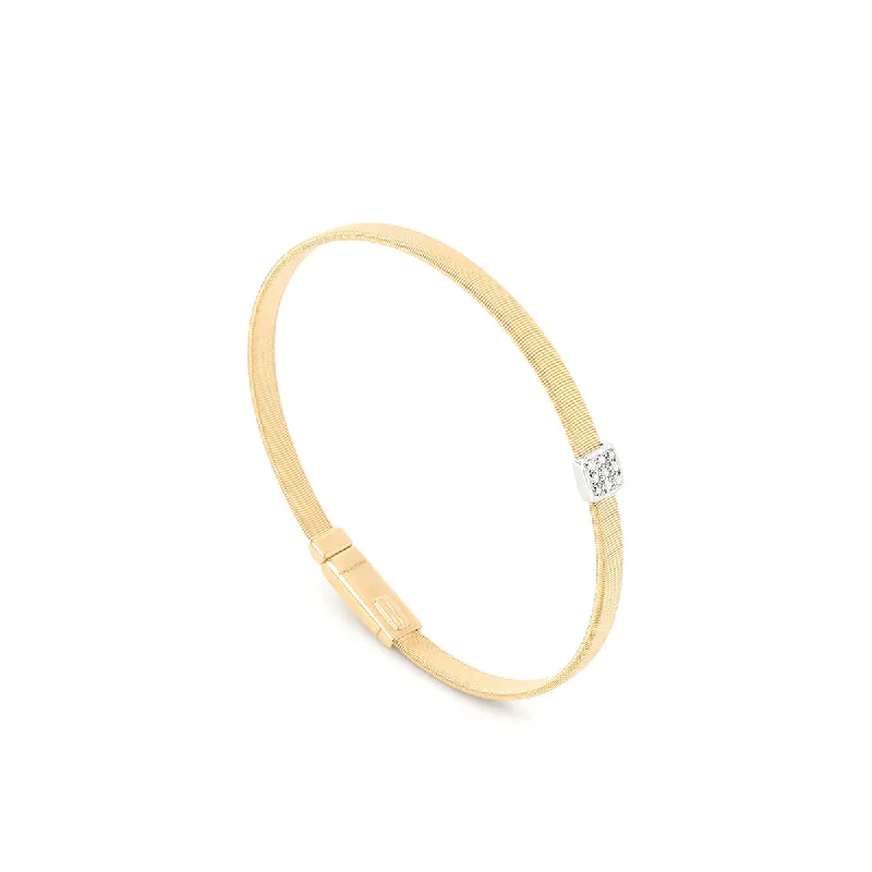 Thin bracelets and bangles ideal for delicate wrists -Marco Bicego Masai Stackable Bracelet With Diamonds