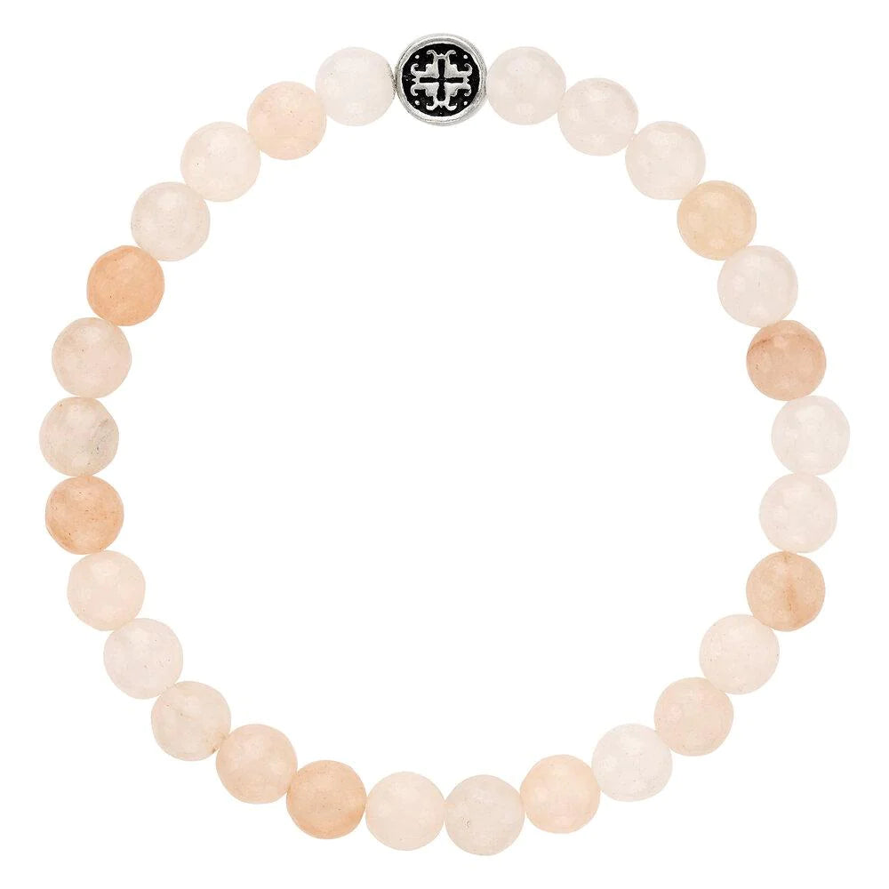 Thick bracelets and bangles for loud wrist style -Pink Aventurine Bracelet by Mala + Mantra