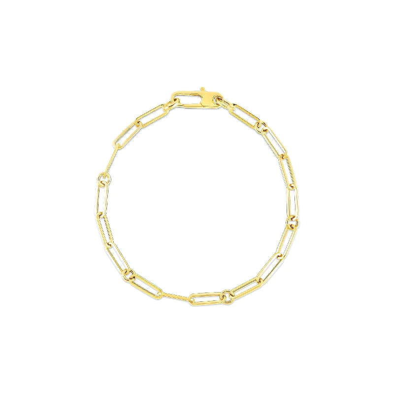 Bracelets and bangles perfect for thoughtful gift ideas -Roberto Coin Designer Paperclip & Round Link Bracelet