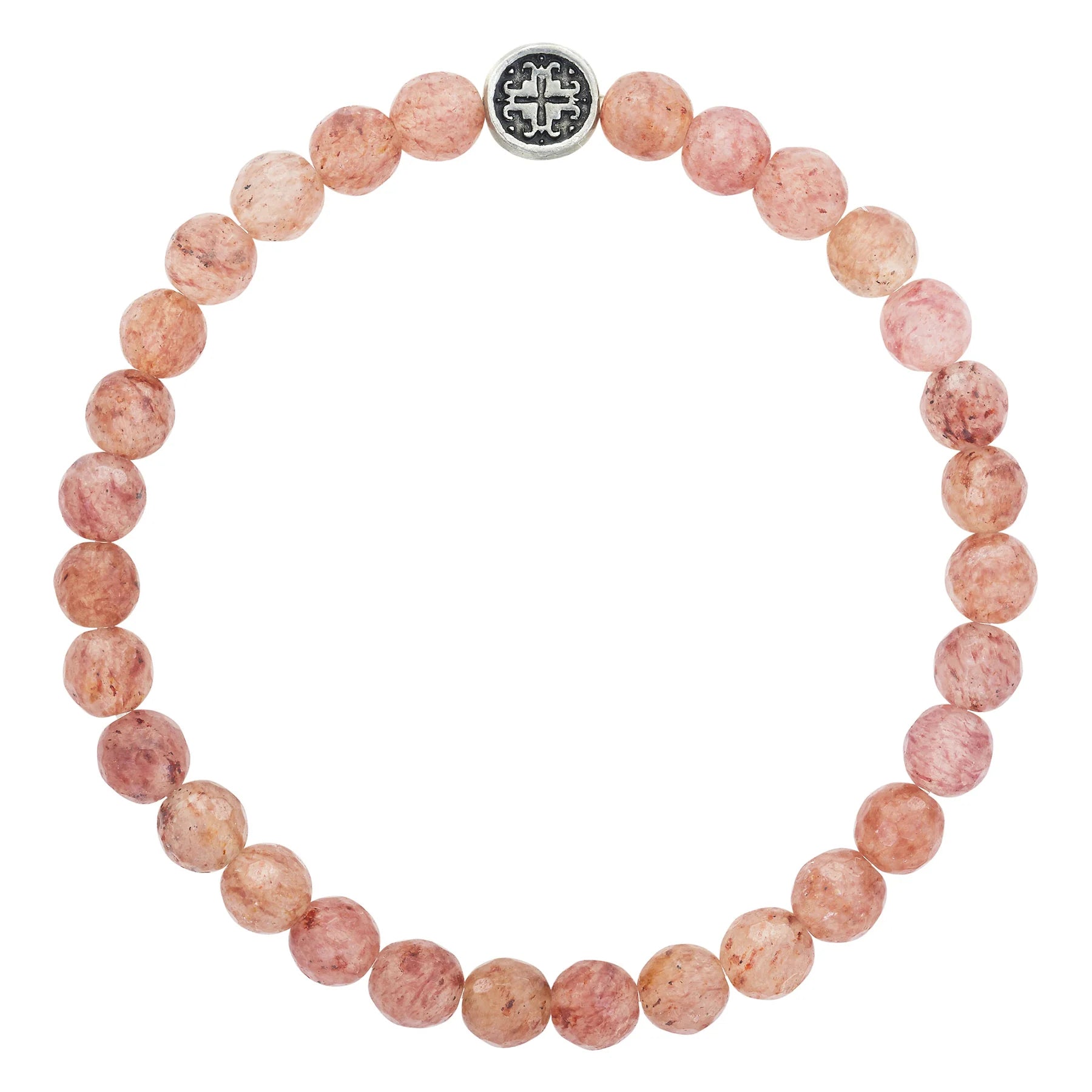 Sleek bracelets and bangles with floating stone settings -Ruby Quartz Bracelet by Mala + Mantra