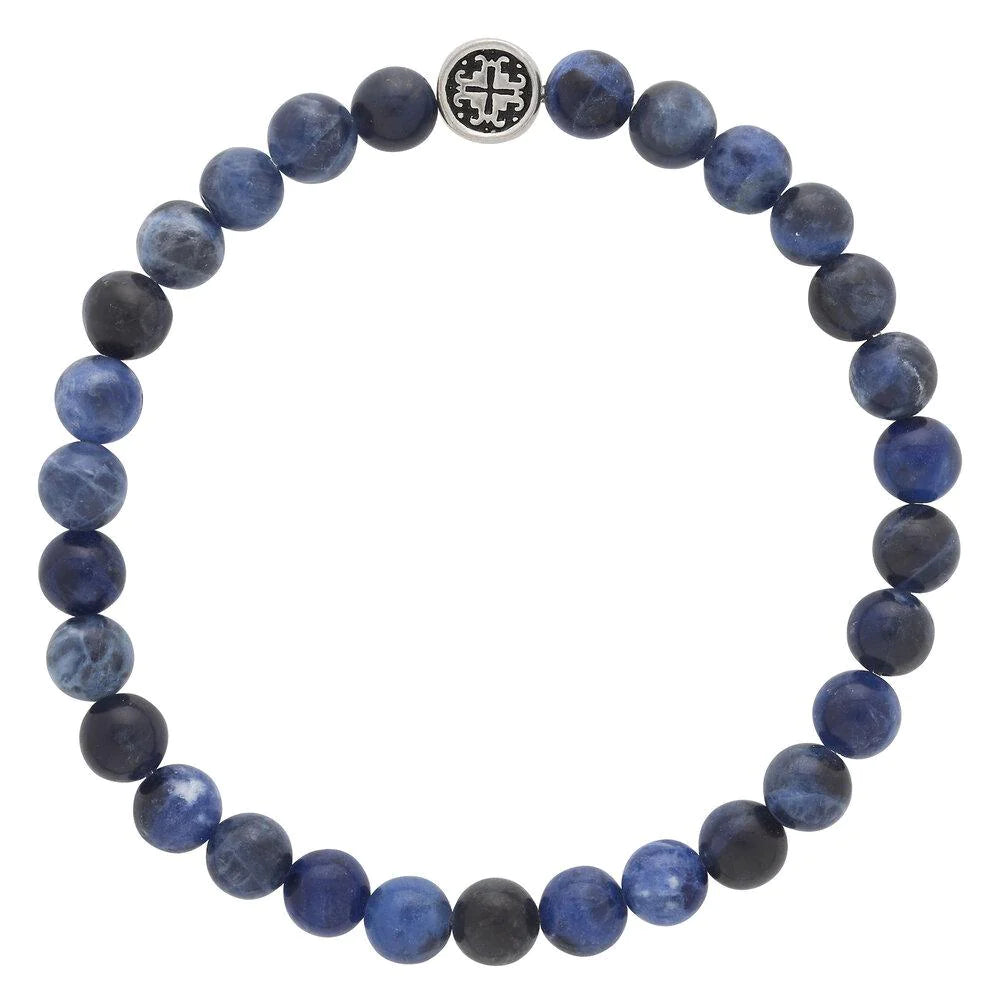 Bracelets and bangles featuring labradorite for mystic hues -Sodalite Bracelet by Mala + Mantra