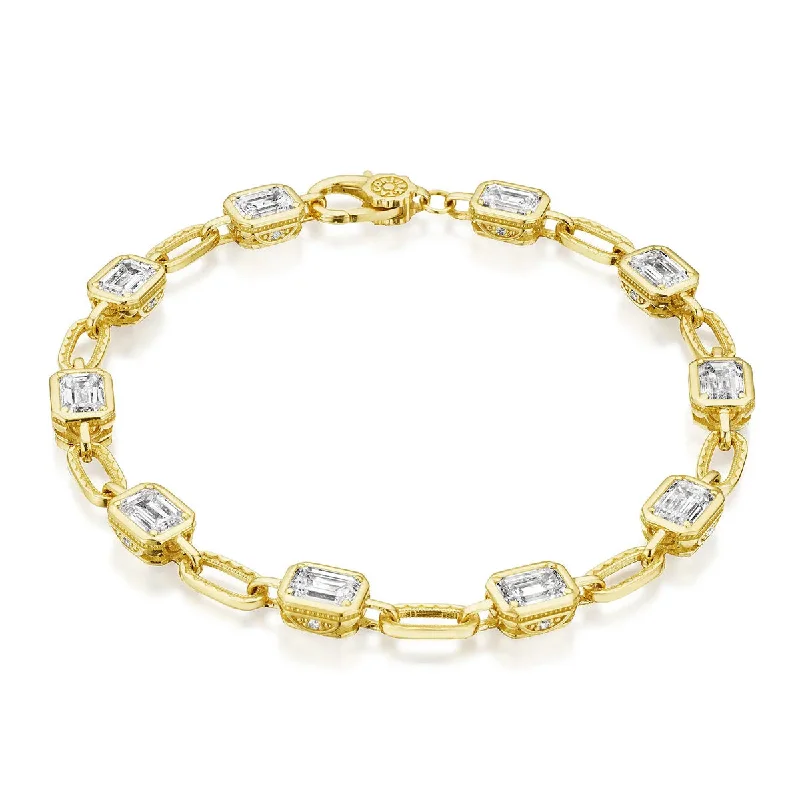 Striking bracelets and bangles with bold stone accents -Tacori Allure Diamond Bracelet