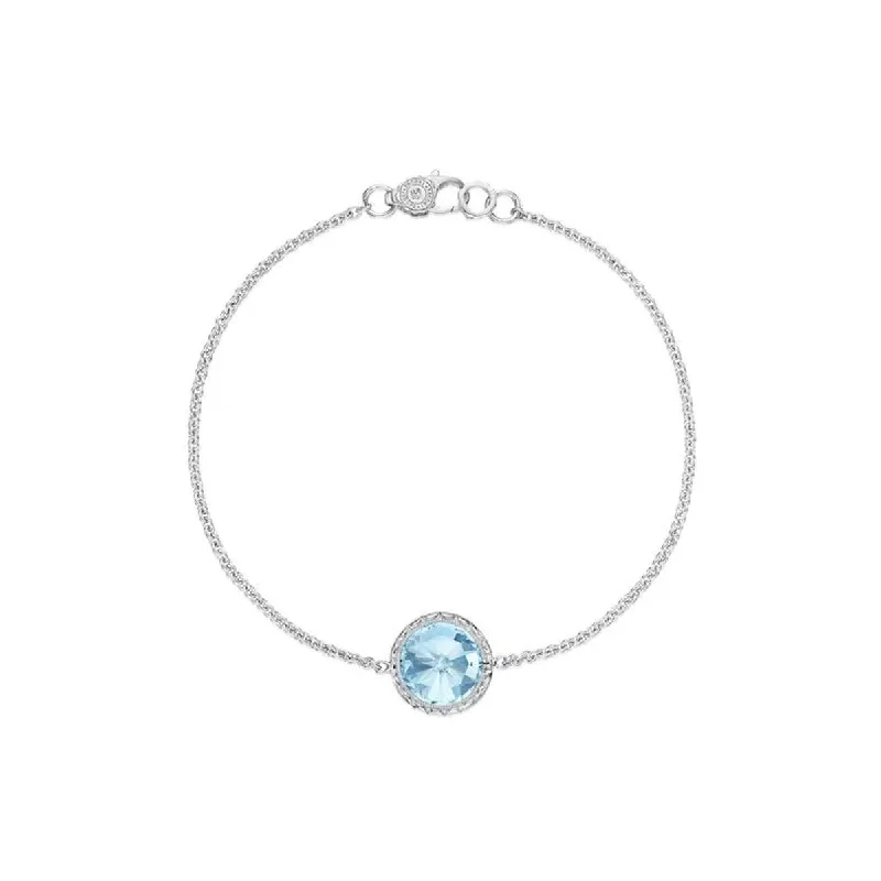 Bracelets and bangles inspired by ocean stone vibes -Tacori Floating Bezel Sky Blue Topaz Bracelet