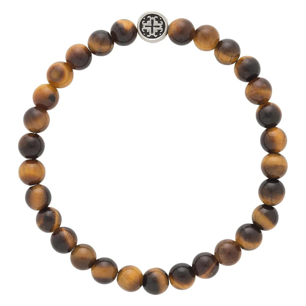 Slim bracelets and bangles for stackable wrist looks -Tiger's Eye Bracelet by Mala + Mantra